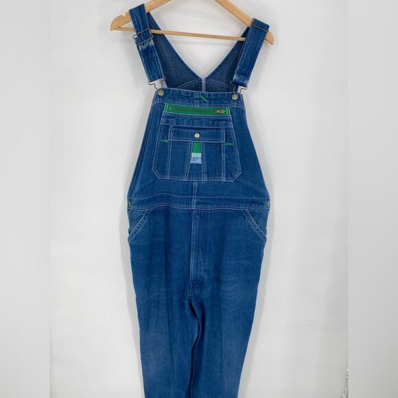 Liberty Men's Stonewashed Denim Bib Overalls 40 x 30 Carpenter Utility Chore - Picture 1 of 10